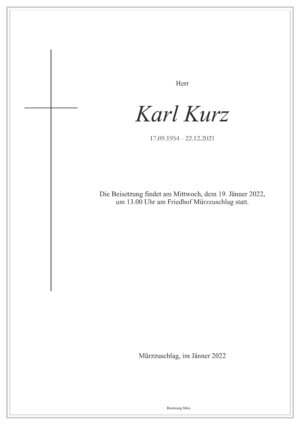 Portrait von Karl Kurz